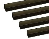 安田 アルミアングル 1m 1.2x10x10mm ブロンズ 4本組