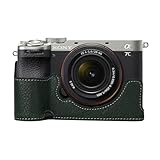 ソニー用 Sony A7C Mark II カメラケース BEADY α7C II/ILCE-7CM2 A7C2 ハーフケース PUレザー 保護カバー グリーン