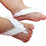 FEITONG 2016 Trendy 1Pair Fashion Beautiful Pearl Chiffon Barefoot Toddler Baby Foot Flower Anklet b