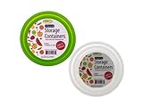 handy helpers Storage Essentials Round Storage Container Set White/Green [並行輸入品]