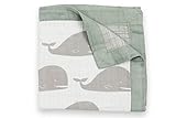 Milkbarn Mini Lovey Baby Blanket (Grey Whale) [並行輸入品]