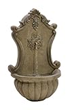 BirdRock Garden Stonecast Wall Water Fountain | Aged Granite | Includes Water Pump [並行輸入品]