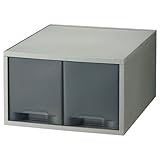 岩崎工業 PP製引き出しケース A4タテ 深型ハーフ グレー ST6103GR 1台