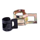 90ピース9サイズ8/10/12/14/15/16/18/20/22ミリメートル春クリップ真空シリコンホースクランプ燃料水パイプ空気管ホースクランプファスナー