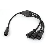 3女性の防水LEDコネクタケーブル41センチメートルロングに15ミリメートルナット3P男