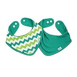 Bumkins Bandana Bib, Green Chevron by Bumkins [並行輸入品]