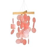 Woodstock Chimes WOODC135 Mini Capiz Chime-Coral