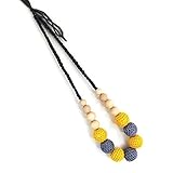 Natural Wooden Baby Teething Necklace,bpa, Lead and Phthalate Free, the Most Natural Help for Teethi