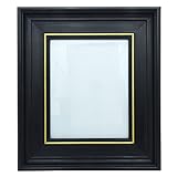 装飾壁アートHanging滑らかな仕上げ木製写真フォトフレームホーム飾り 8 x 10 Inches ブラック FRAME16-Black-3