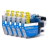 LC411C シアン 5本 互換インク 互換品 Brother用 互換インクカートリッジ 純正品併用 LC411-4PK 個包装 大容量 残量表示 ICチップ対応 DCP-J526N J914N J926N-W J926N-B J1800N J528N J928N-W J928N-B MFC-J739DN J904N J739DWN J939DN J939DWN J905N