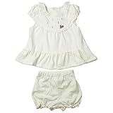 《秋冬物》(日本製) Pample Mousse(パンプルムース) ブライトスムースジャガードリス刺繍ミルキースーツ 90cm /IV NO.DP-63407