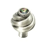 Carpe Diem Hardware 868-11VM Cache Knob Made with Swarovski Element, Satin, 1-1/4-Inch [並行輸入品]