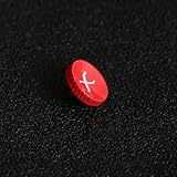 SRB-YR 金属製カメラシャッターボタン レリーズボタン FUJIFILM 富士フイルム X-E1 X-E2 X-E2S X-E3 X-T2 X-T3 X-T10 X-T20 X-Pro1 X-Pro2 X100 X100T X100S X100F Leica ライカ M2 M3 M6 M7 M8 M9 M10 M-E M-P M9-P M-A用 (ローレット凹赤×印)