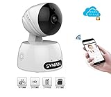 Sywanネットワークカメラ 防犯カメラ WIFI監視カメラ 200万画素 1080P ワイヤレス IPカメラ 暗視撮影 マイク内蔵通信可能 動体検知 アラーム機能 部屋 子供見守り 泥棒 ストーカー