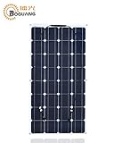 Boguang 太陽光発電漁船用RV 100W / 12Vソーラーパネルモジュールセルシステムキットバッテリーソーラー充電器 (ホワイト) [並行輸入品]