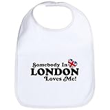 CafePress Somebody In London Loves Me Bib - Standard Cloud White by CafePress