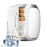 HANSHUMY 6L冷蔵庫 3℃～65℃ 冷温庫 ミニ 小型 ポータブル タイプ1車載用のみ タイプ2家庭&車載両用 12V 110V 保温保冷庫 冷蔵 コンパクト 静音 省エネ 周囲温度より22℃低い 一人暮らし ホワイト