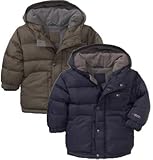 GAP（ギャップ） kids baby GAP フード付 ダウン ジャケット （紺色・オリーブ色）2歳・3歳 (3YRS（3歳）, オリーブ色) [並行輸入品]