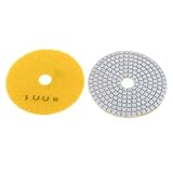 1.63センチメートル穴径100グリット大理石ダイヤモンド研磨パッドオレンジ2個