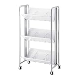 林製作所 ブックラックワゴン 重量タイプ 3段 YS-41