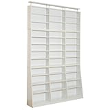 JKプラン Sanchi 1cm単位で棚が調節できる本棚(上置き付き） 文庫本ラック 幅150cm 高さ240cm ホワイト YH-114HSET-WH