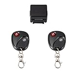 XCSOURCE 433MHz ワイヤレスリモコン 制御スイッチ 二つRF送信機 トランスミッター付き DC 12V 2チャンネル HS866