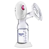 GOMYHOM 電動搾乳器 さく乳器 母乳アシスト マッサージ機能付き 改良版 (ホワイト)