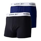 [リーボック] ボクサーパンツ メンズ 前開き前閉じ 下着 トランクス インナー 選べるタイプ ブリーフ ストレッチ 無地 快適 ビックサイズ 大きいサイズ 1枚 2枚組 3枚組 セット b2445s4ブラック/ネイビー2枚 LL