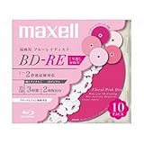 maxell 録画用 BD-RE 25GB 2倍速対応 プリンタブル ピンク 10枚入 BE25VFPKA.10S
