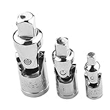 Dovewill 3個セット　耐久性　ユニバーサル　ジョイント　延長バー　ソケット　ラチェット　アングル　工具　アクセサリー