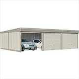 タクボガレージ　カールフォーマ　CS-Z9360　一般型　結露減少型　3台用　『シャッター車庫　ガレージ』 ムーンホワイト