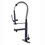 votamutaシングルハンドルプルダウンキッチン蛇口Commercialスタイルpre-rinse、ステンレススチールwith Escutcheon VO2017112402