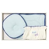 西川産業 SWEET DREAMING BABY GIFT(ドーナツ枕/寝かしつけ枕/腹巻き) ブルー LLF5001936-B YP3060