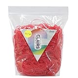 オーバンド 劣化しにくい輪ゴム シリコーンバンドクレアス #16 レッド 赤 300g袋 徳用包装 GGS-300-RD 共和