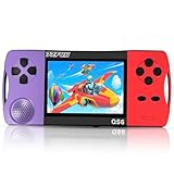 6-12歳向け ポータブルゲーム機 216種の16ビット知育ゲーム内蔵 3.5インチ画面 WiFi不要 即遊び可能 充電式リチウム電池 4-6時間連続プレイ パズル/数学/冒険/スポーツ/レース/早教手脳協調力向上 子供向けプレゼントに最適 屋内屋外兼用 日本語取扱説明書付き(紫)