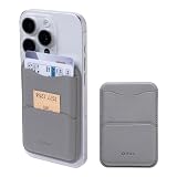 iFace MagSynq カードウォレット MagSafe 対応 (グレー)【 カードケース スリム ウォレット カード2枚収納 MagSafe対応ウォレット 磁気・電波防止シート内臓 ミニポケット 付き 】
