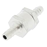 B Blesiya 高品質のNBRゴム＋アルミニウム合金　チェックバルブ　ノン リターン　燃料ライン　油　ガソリン　海洋/自動車/キャラバン/RV適用　8mm