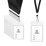 X-PANDA 社員証ケース 横型 IDカードホルダー ネームホルダー パスケース 名札ケース ICカードケース定期入れ 社員証 ストラップ