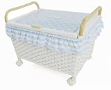 ランデブー Rendez-vous 手付きかご ブルー 411031