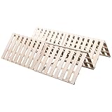 オーエスジェイ(OSJ) すのこマット 折りたたみベッド 天然桐 折りたたみ ベッド 四つ折りタイプ リブ加工 ゼミダブル 50×22×72