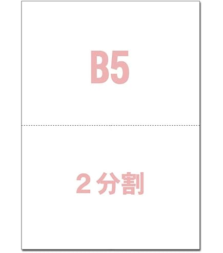 Amazon | ミシン目用紙【B5】8分割 100枚 マイクロミシン目入りPPC用紙