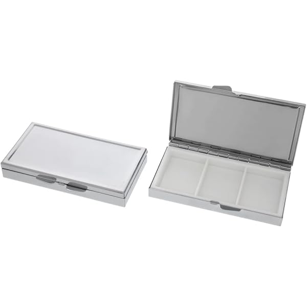 Amazon.co.jp: サプリメントケース ピルケース 長方形 横長型 3区画