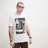 ユニセックスMen and Women Thunder Montage TeeシャツOKC Oklahoma City大人用ホワイトホワイトフレックトリブレンドby Shop Good L