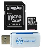 Kingston 64GB SDXC マイクロキャンバスセレクトメモリーカードとアダプター Samsung Galaxy A50 A40 A30 携帯電話 (SDCS/64GB)に対応 (1) Everything But Stromboli MicroSDとSDカードリーダー付き
