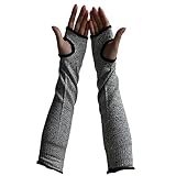 MIRACLE 左右セット 切れない手袋 アームカバー 防刃 軍手 耐刃 作業用手袋 DIY 大工 MC-HPPE6301