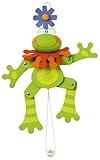 Sevi社 木のおもちゃ ジャンピングジャック (カエル)