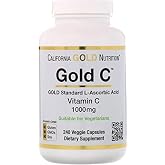 California Gold Nutrition, Gold C、ビタミンC、1,000 mg、ベジタリアンカプセル 240錠 [並行輸入品]