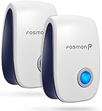 Fosmon 超音波式害虫駆除機 装置【360度シャットアウト | お子様やペットにも安心 | 全米で大ヒット | 低消費電力設計 】ネズミ/ゴキブリ/蚊/クモなどの害虫に有効 (2個セット)