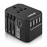 海外変換プラグ ACアダプター変換 4つUSB TYPE-C 海外旅行充電器 USBポート付き 150ヶ国家対応 ヨーロッパ/アメリカ/日本