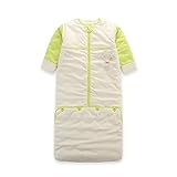 LAT(リー·アンド·タウン)冬向けベビー スリーパー　暖かい寝袋　厚みと長さアップ 防寒 寝冷え防止 着る布団　袖取り外しOK 長さ調整可能　収納バッグあり　Baby winter thicknes